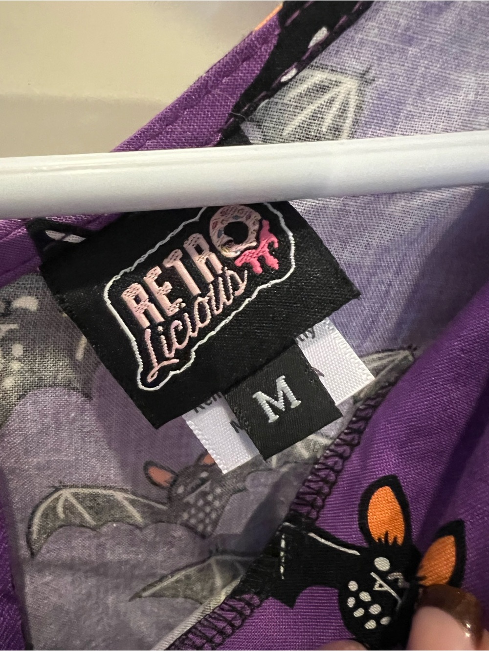 Retrolicious Purple Haunted House and Bats Dress